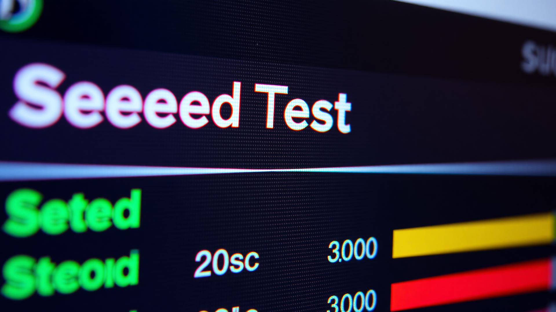 Close-up of website speed test results showing performance metrics and Core Web Vitals scores